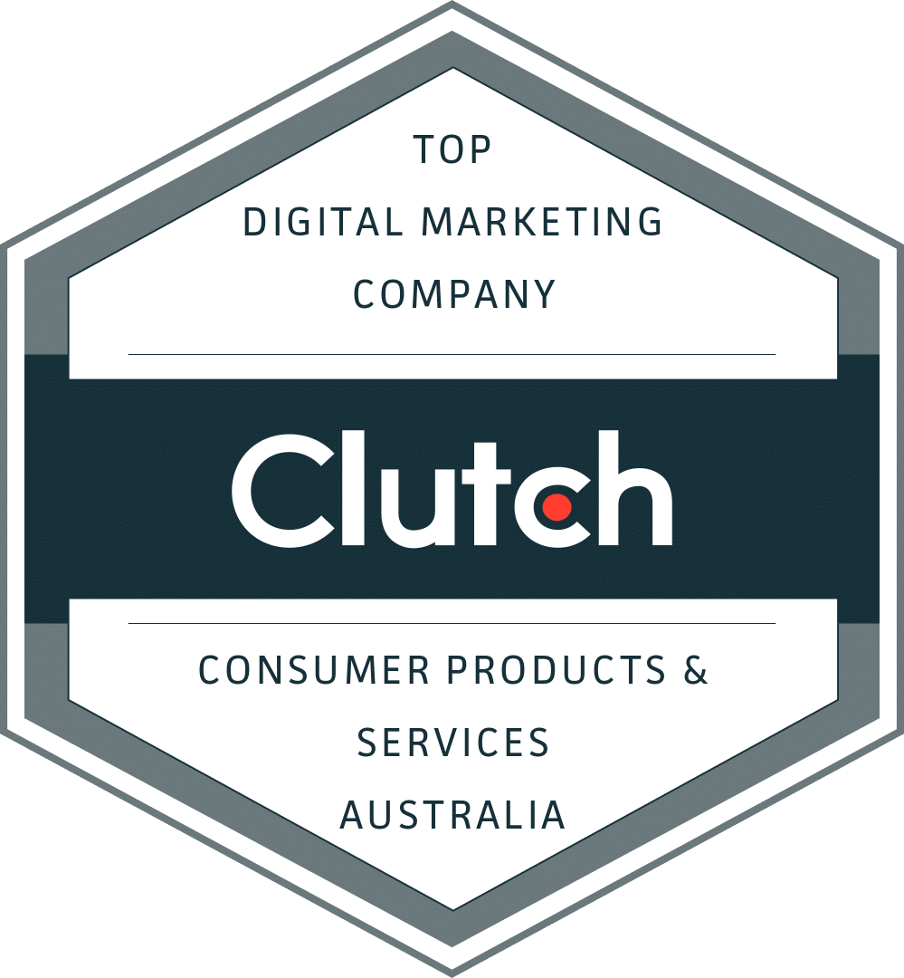 Clutch award for top consumer digital marketing agency presented to Digital Nomads HQ
