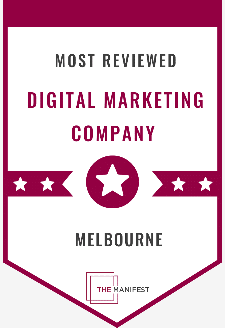 The Manifest award for top digital marketing company Melbourne presented to Digital Nomads HQ