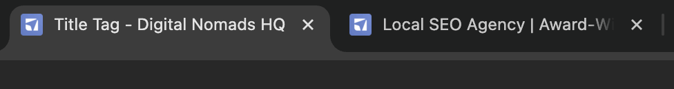 Title tag in Browser Navigation