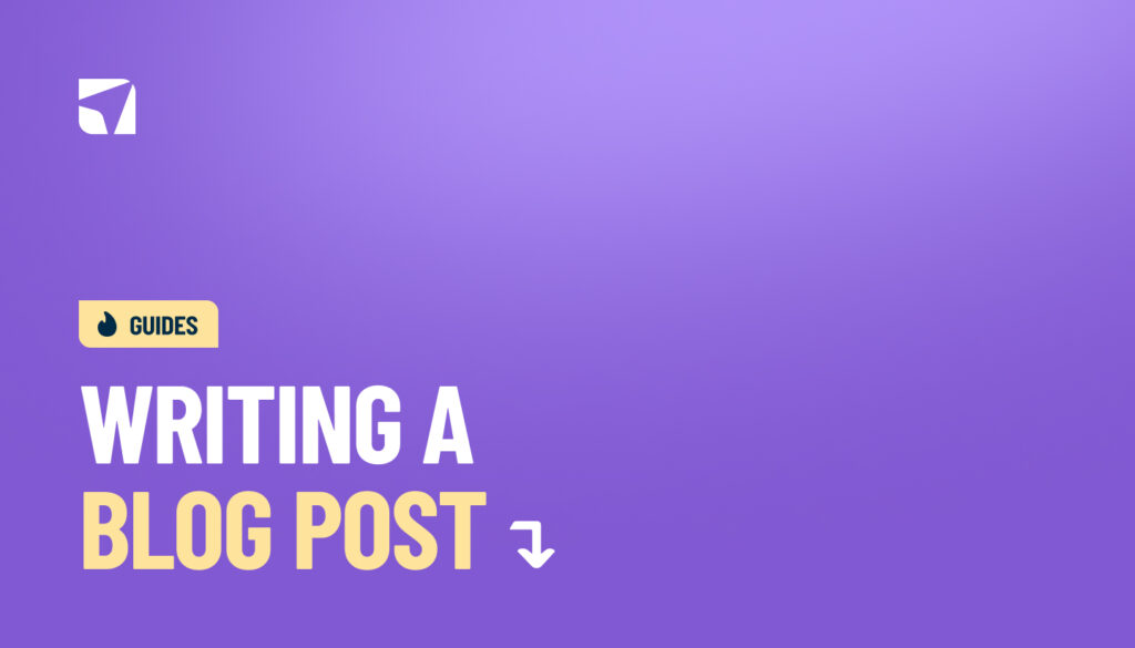 Writing a blog post