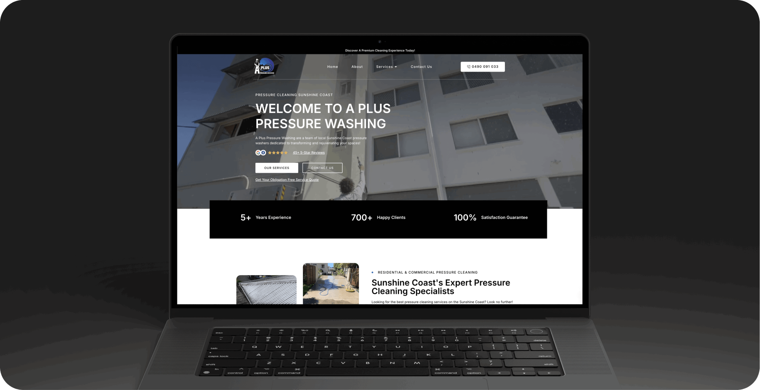 A Plus Pressure Washing Web Site