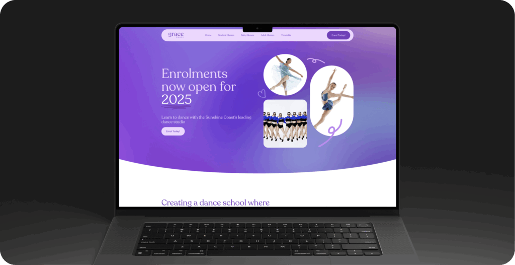 Grace Dance Web Design Project