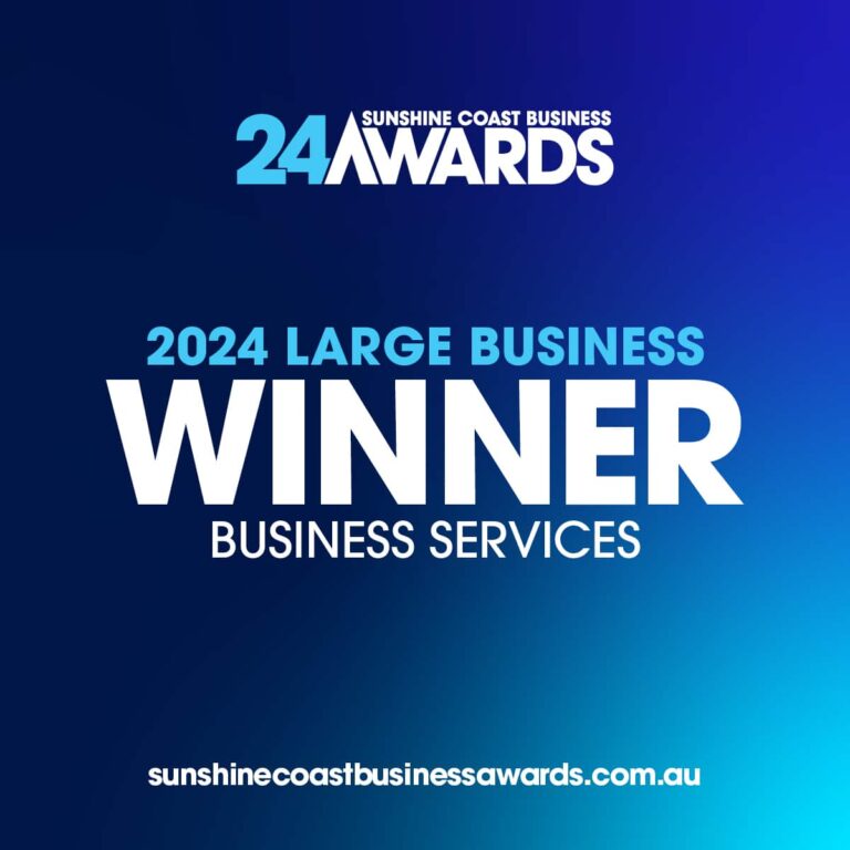 Sunshine Coast Business Awards Winner 2024 - Awarded to Digital Nomads HQ for Best Business Services