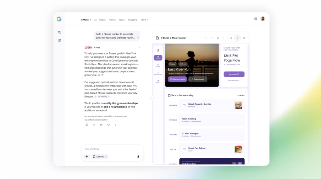 Custom Google Plan