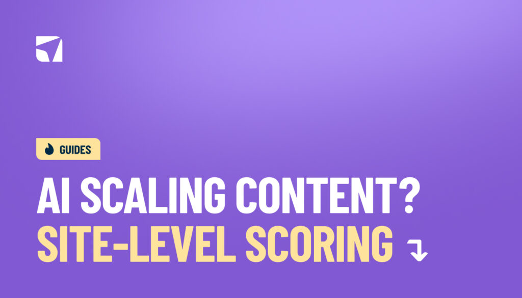 Site level scoring